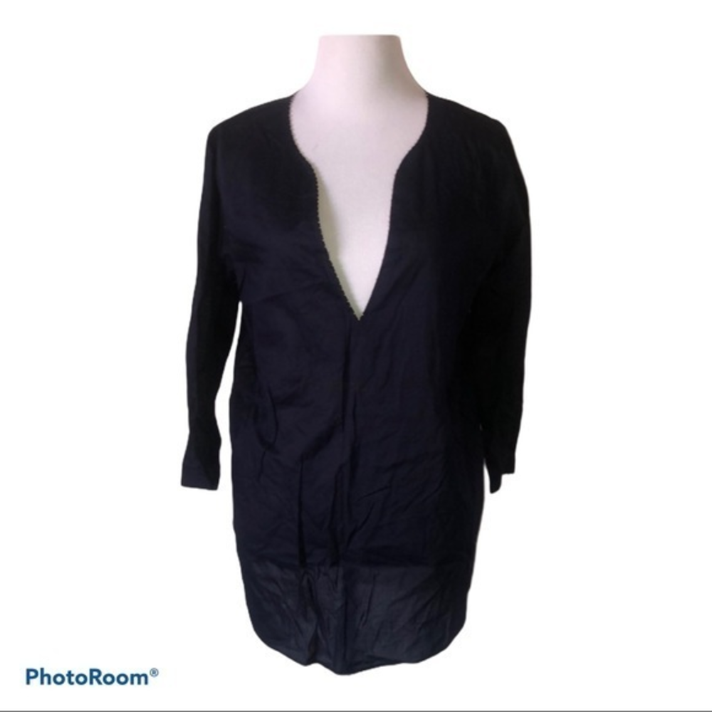 5/$30 🎈 J Crew women’s small navy blue tunic blouse‎